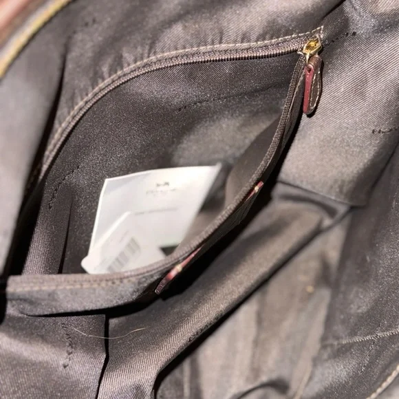 COACH Taylor Tote Bag in Signature Khaki Brown 100% authentic! - Picture 14 of 15